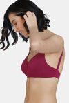 Zivame Innovation Double Layered Non Wired 3/4th Coverage Backless Bra - Raspberry Radiance — thumbnail 4